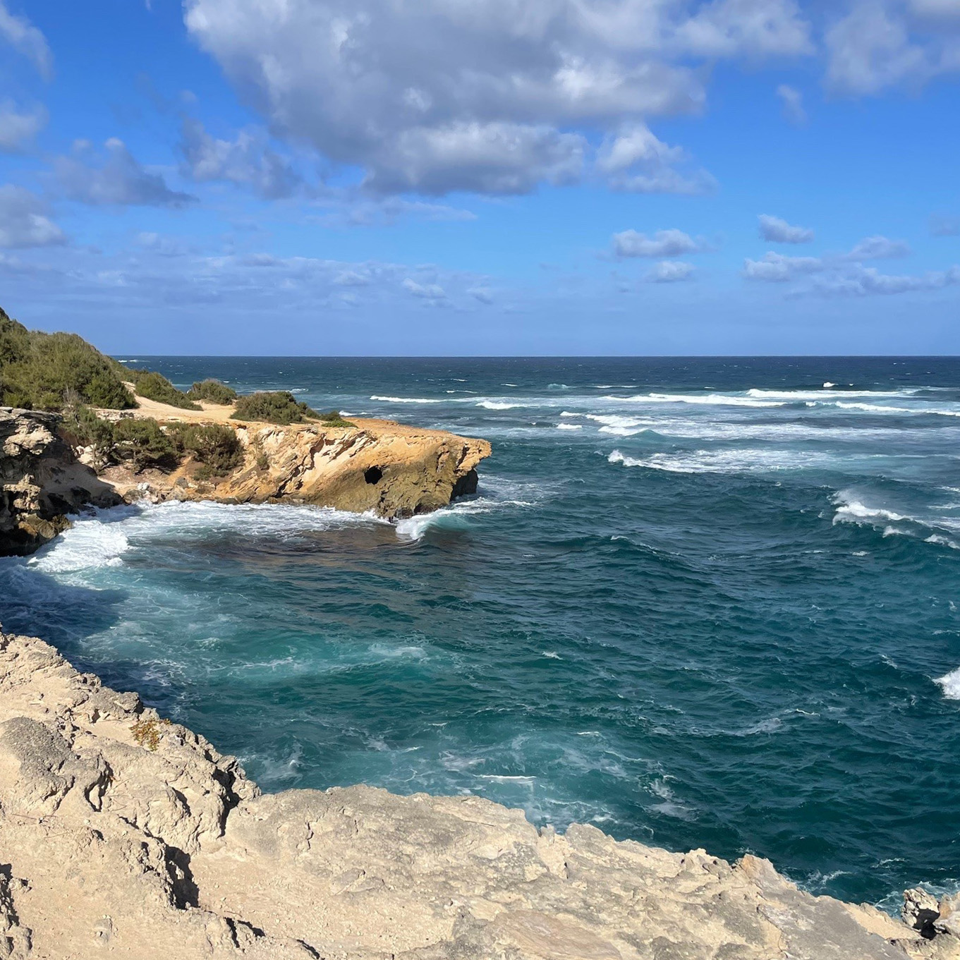 image of cliff overlooking the ocean
