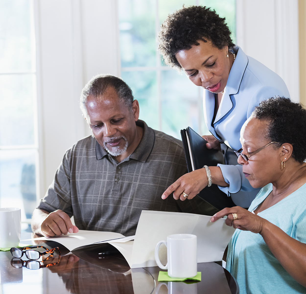 couple with an advisor