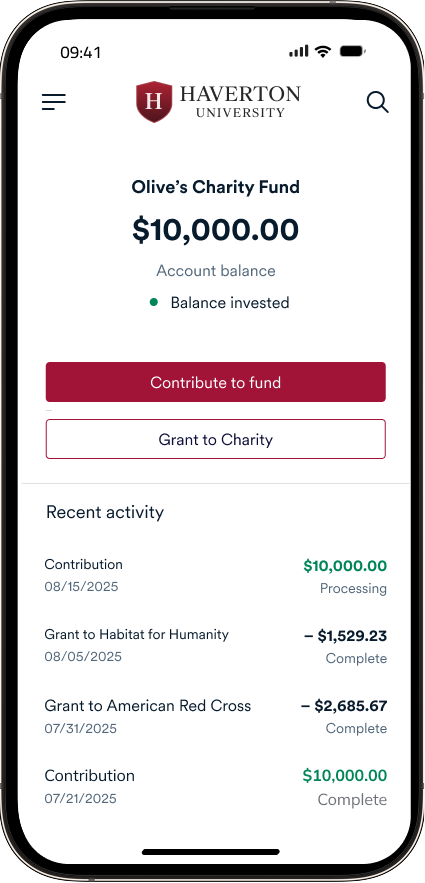 Haverton University private label DAF mobile view